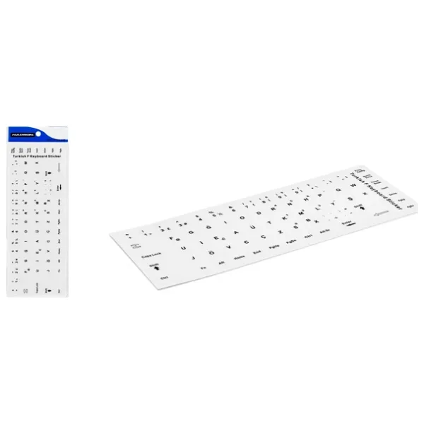 HADRON Hdx8254B Klavye Sticker Tuş Takımı Türkçe F Beyaz