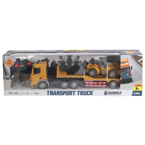 Ht079 Kumandalı Şarjlı Işıklı Transporter Tır 1:24 -canem Çok Renkli
