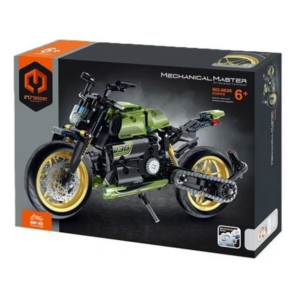 iM.Master IM6836 Yeşil Motosiklet 572 Parça Blok Oyuncak