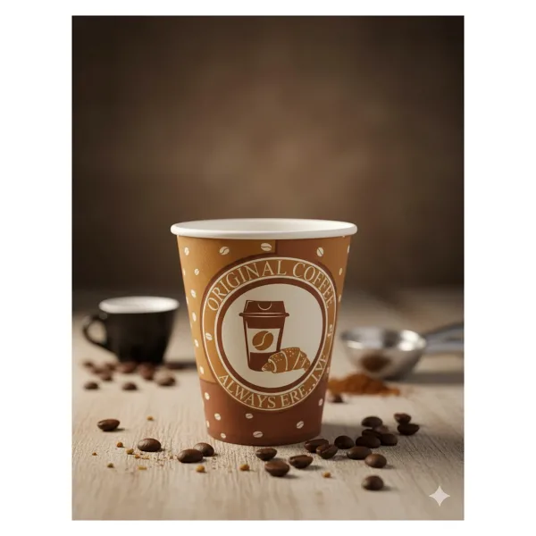 Kitap Cup 12 Oz Karton Bardak - Kahve Bardağı - 300 Adet