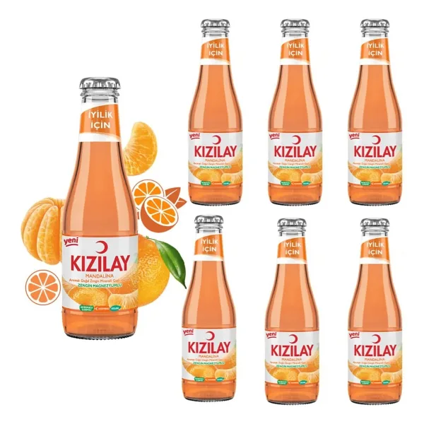 Kızılay Mandalina Aromalı Maden Suyu 6 Adet 200 ml