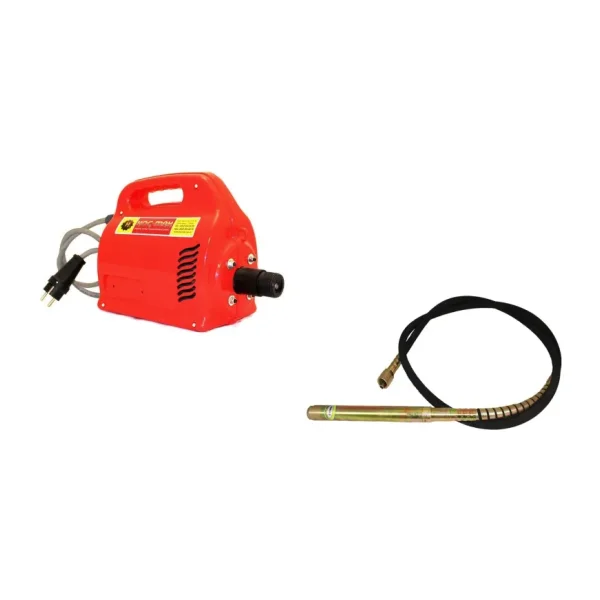 Koç-Mak Çanta Tipi 1 Hp Elektrik Motorlu Beton Vibratörü - 4 Mt. 45mm Hortumlu