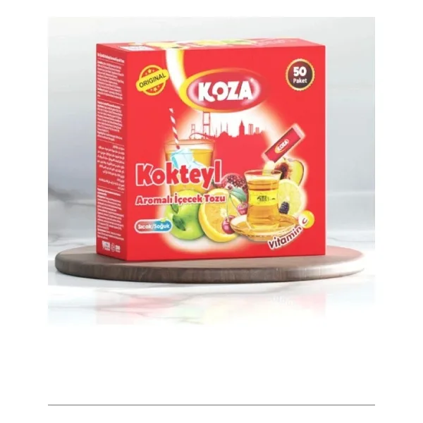 Koza Tek İçimlik Kokteyl Aromalı Toz İçecek 50'li