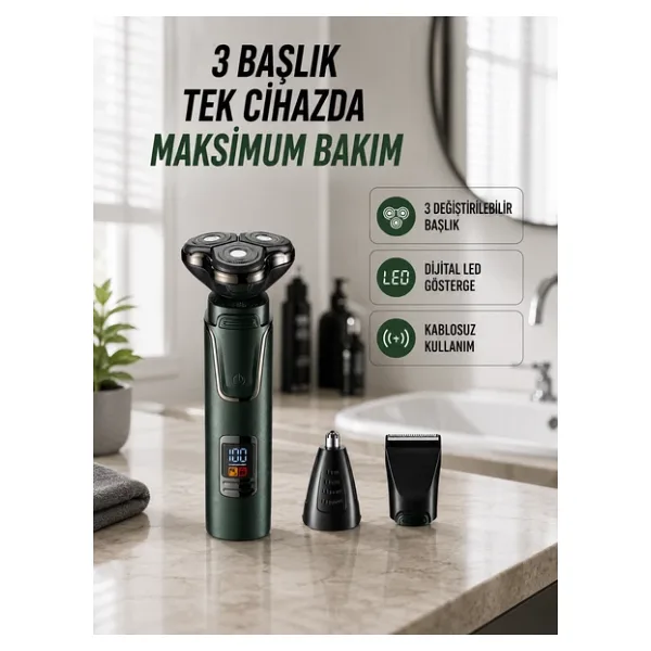 Kuru Kullanıma Uygun Erkek Tıraş Makinesi - 1