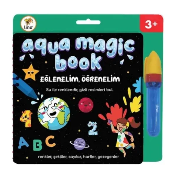 Lino Aqua Magic Eğlenelim Öğrenelim Sihirli Boyama Kitabı - Kolektif