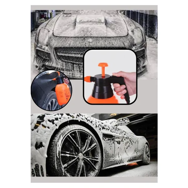 MasterCar Basınçlı Oto Yıkama Şampuan Püskürtücü Bahçe Sprey Şişesi Bitki Çiçek Sulama Ilaçlama Pompası Klima