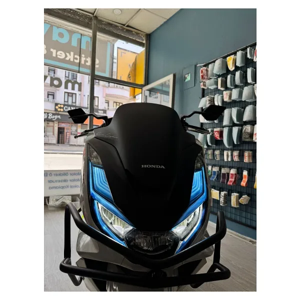 Mavera Stickers PCX İçin Tam Far Filmi Mavi (2021-2024) Sticker Etiket