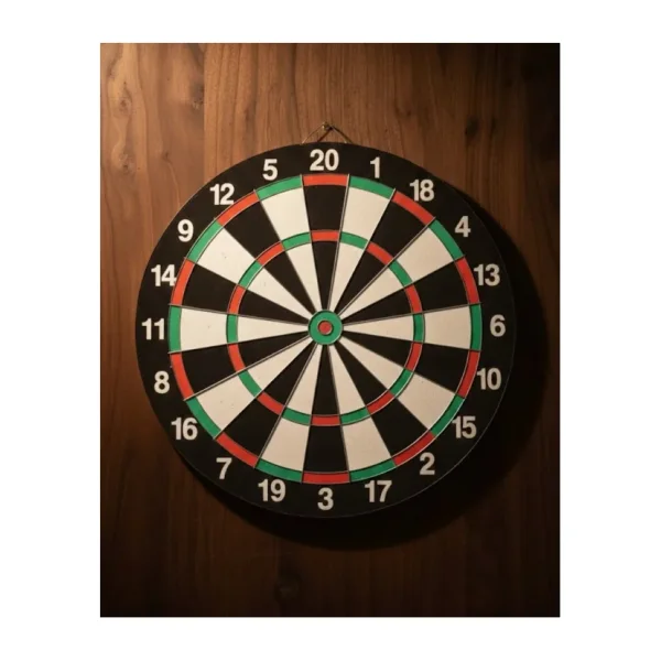 Mey İthalat 15 İnç Dart Tahtası Seti Dayanıklı Yapı 4 Metal Dart Oku