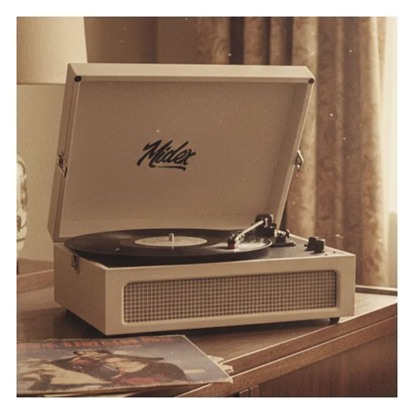 Midex MTX-420WH Beyaz Çantalı Retro Pikap
