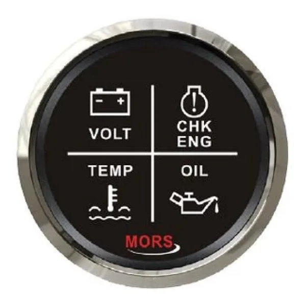 Mors Alarm Gösterge Seti 4lü Siyah