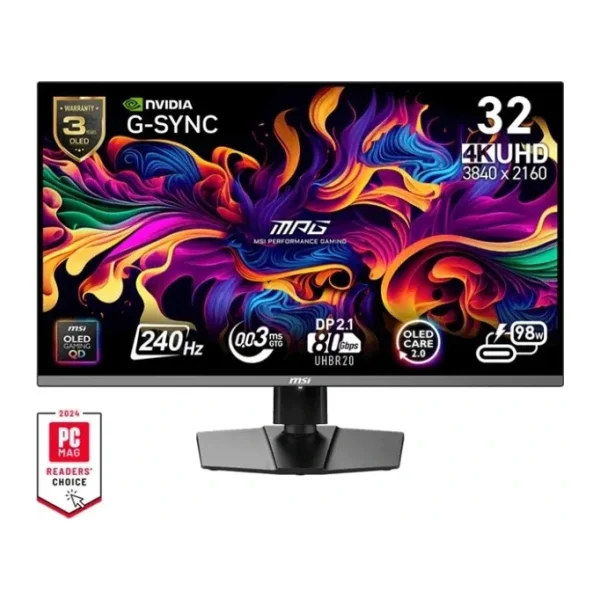 MSI MPG 322URX QD-OLED 31.5" 0.03 ms 4K 240 Hz OLED Oyuncu Monitörü