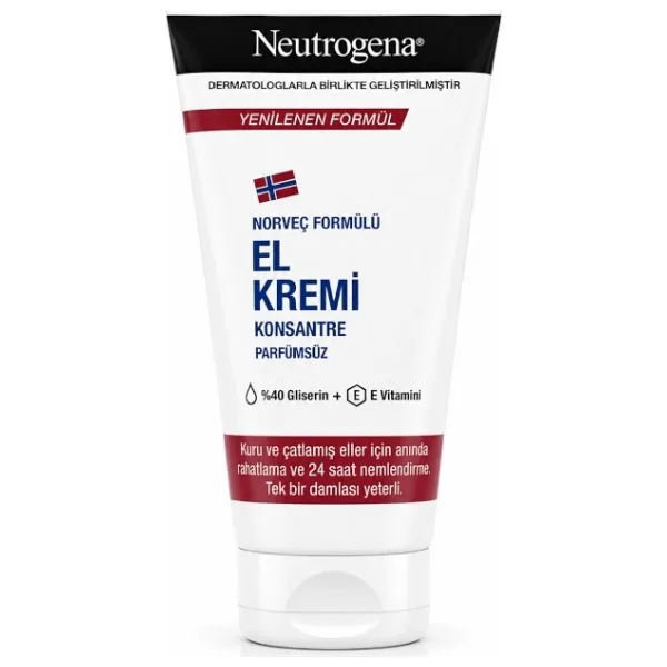 Neutrogena Konsantre Formüllü Parfümsüz El Kremi 75 ml