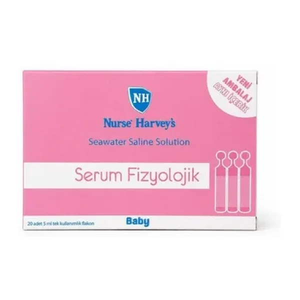 Nurse Harvey's Gifrer Serum Fizyolojik Burun ve Göz Temizliği İçin 20 Adet 5 ml Flakon