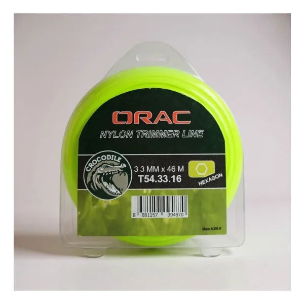 Orac 3.30 MM 46 M Altı Köşe Sarı Tırpan Misinası