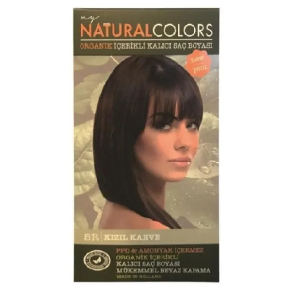 Organic Natural Colors 5R Kızıl Kahve Saç Boyası