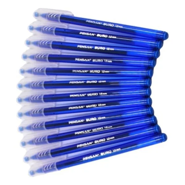 Pensan Büro Mavi Tükenmez Kalem 1.0 mm 12li Kutu