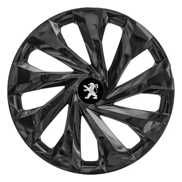 Peugeot 306 14 Inç Uyumlu Jant Kapağı Amblemli Piano Black 4 Adet 1 Takım 216