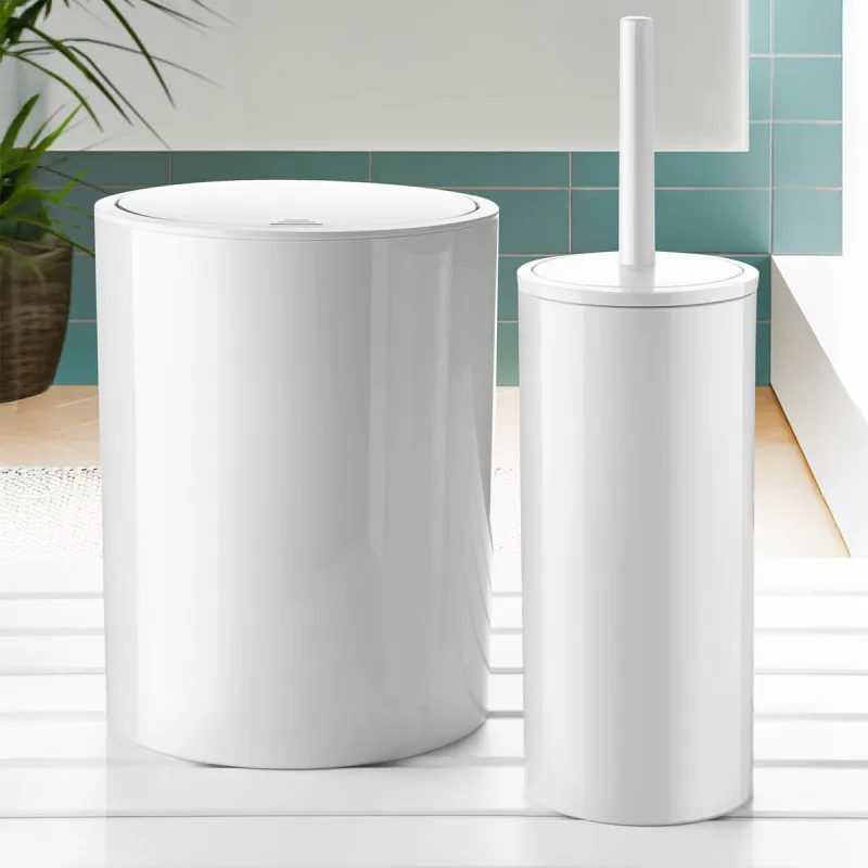 Primanova Flores 2'li Beyaz Banyo Seti