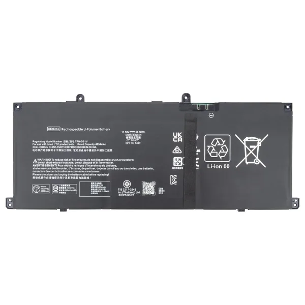 RETRO Hp Envy 14-fa0000 x360, GD03XL Notebook Bataryası