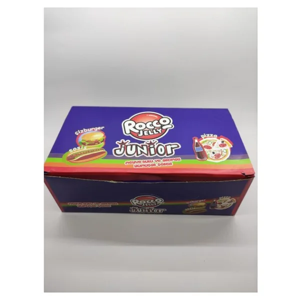 Rocco Jelly Junior Karışık Fast Food Meyve Sulu Jelibon 24 Adet