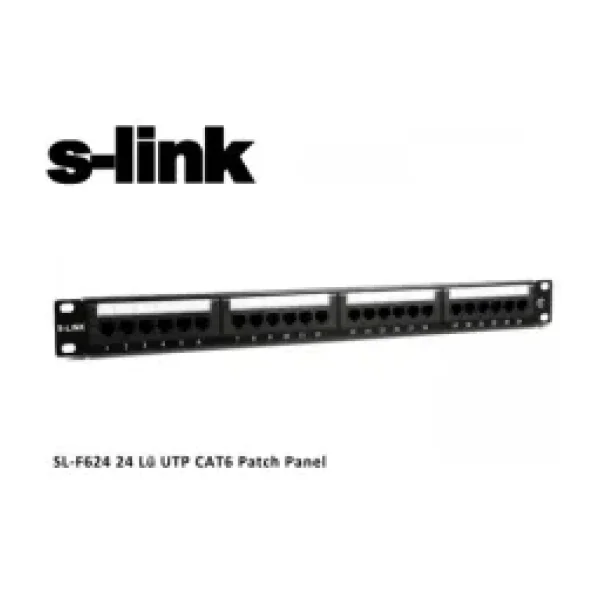 S-link SL-F624 CAT6 24 Port Patch Panel