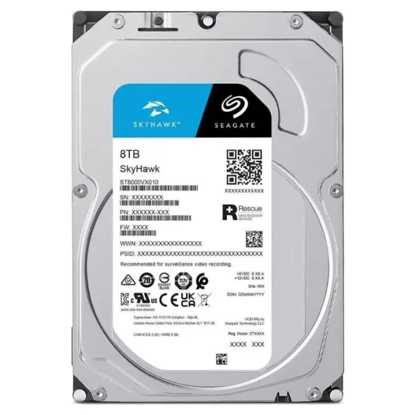 Seagate SkyHawk ST8000VX009 SATA 3.0 5400 RPM 3.5" 8 TB Harddisk