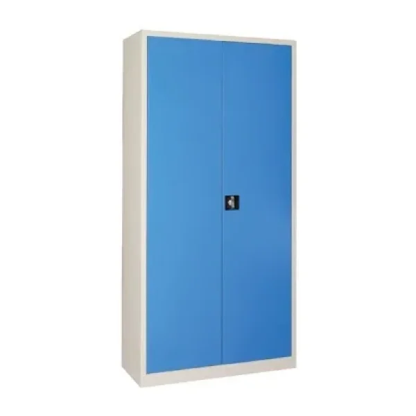 Tam Boy Mavi Açık Gri Dosya Dolabı Metal 198cm