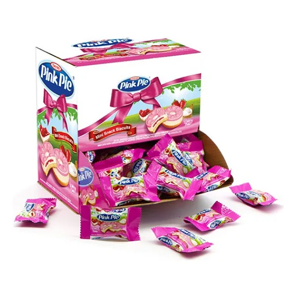 Tayaş Pink Pie 1 kg Çilek Aromalı Krema Dolgulu Bisküvi Türkiye Menşeli Pratik Ambalaj