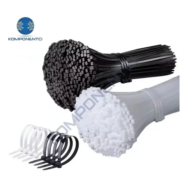 TCT-250 I 250x3.5 Ø65 Siyah Standart Kablo Bağı (100 Adet)