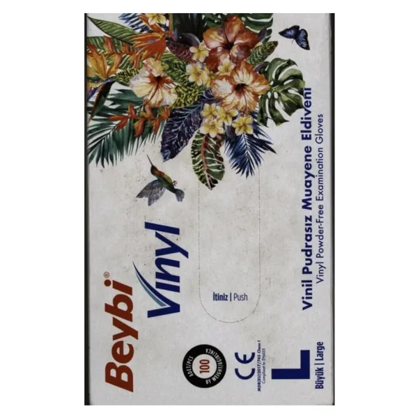 Vınyl (Vinil) Eldiven (Temizlik, Gıda, Kuaför, Bahçe, Iş Eldiveni) (Large (Büyük)) - standart