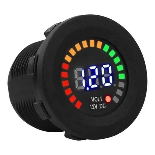 12V Araç Akü Kapasite Göstergesi 5-36V Voltmetre