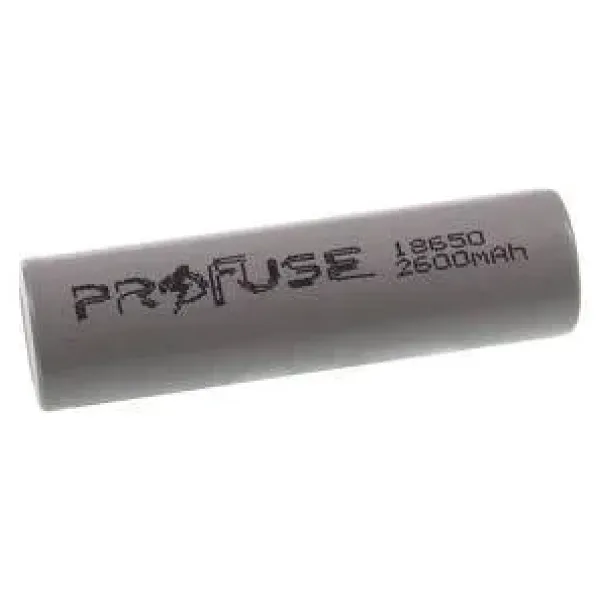 3.7V 2600mAh 18650 Li-ion Şarjlı Pil - Başsız
