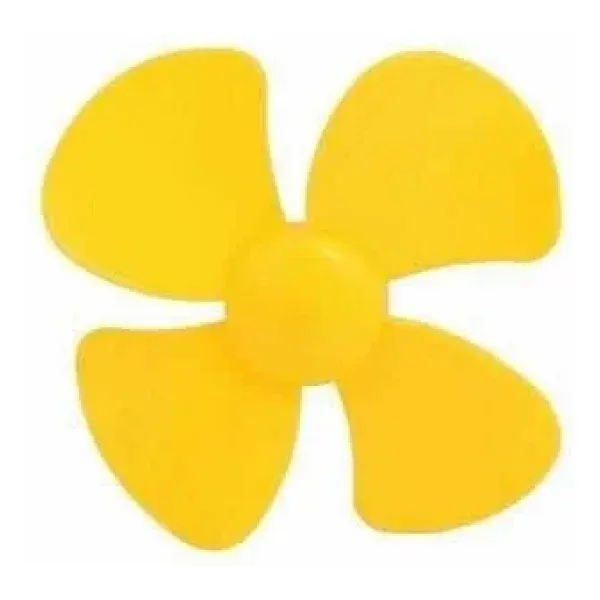 4 Kanatlı Plastik Pervane Ø56mm - Sarı