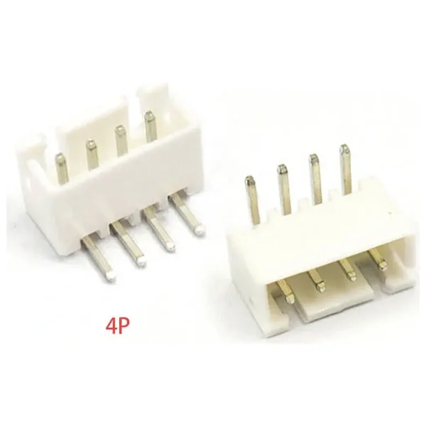 4 Pin JST-XH 2.54 Tunik Konnektör Erkek Eğik 90°