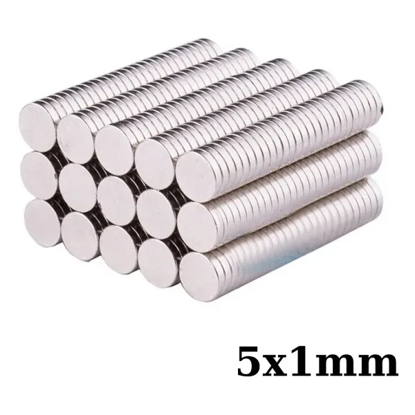 5x1mm Neodyum Güçlü Mıknatıs - Neodim Magnet