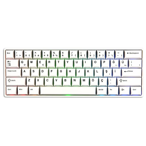 Akko MonsGeek FUN60 Max ARGB %60 TKL Glare Magnetic Switch Kablolu/Kablosuz Mekanik Oyuncu Klavyesi