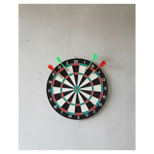 Astraltech 17 Inç Profesyonel Dart Tahtası Dayanıklı Yapı ve 4 Metal Dart Oku