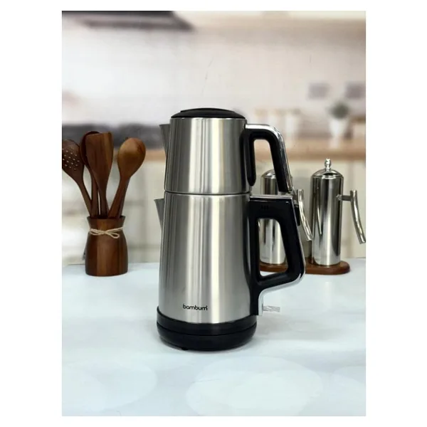 Bambum Force Elektrikli Çelik Çay Makinesi -İnox - Inox