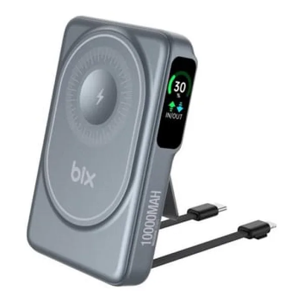 Bix TPB16 Gri 10000 mAh Hızlı Şarj MagSafe Powerbank