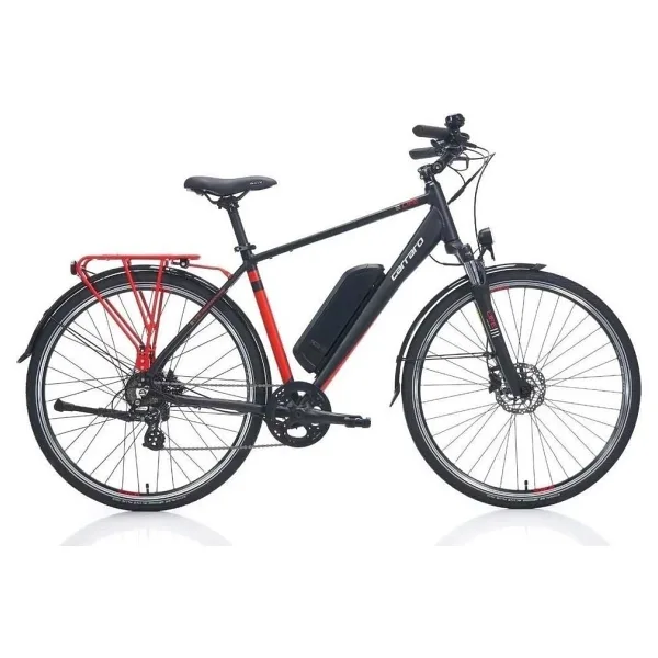 Carraro Elife 2.1 250 W Siyah-Kırmızı-Gümüş Elektrikli Bisiklet