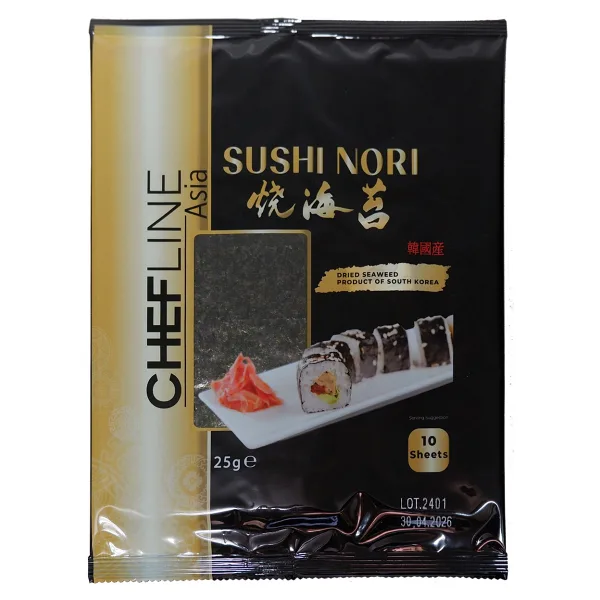 Chefline Asia Sushi Nori Gold Yosun 10 Yaprak 25 gr