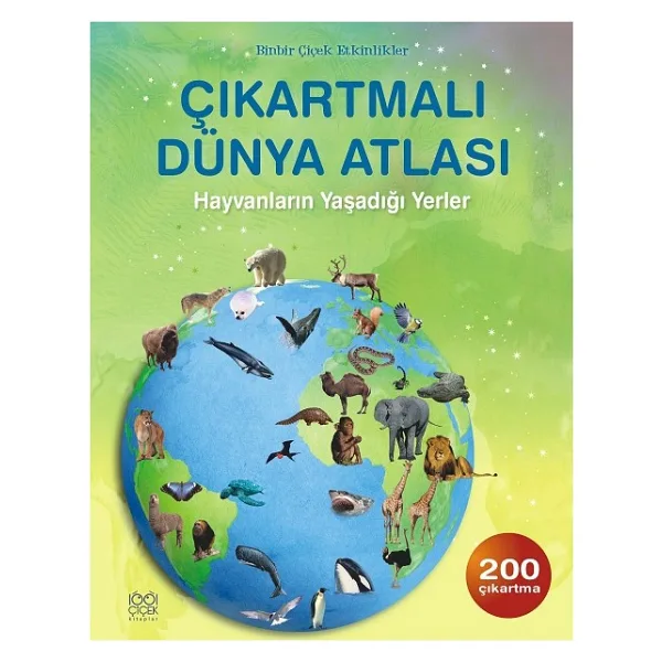 Çıkartmalı Dünya Atlası: Hayvanların Yaşadığı Yerler - Ruth Brocklehurst