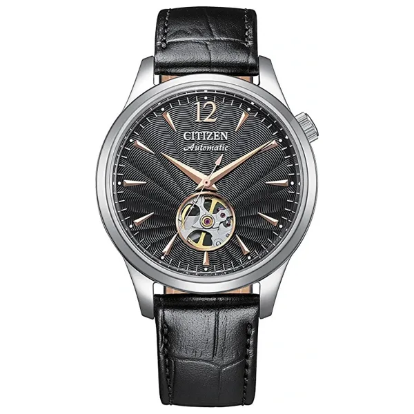 Citizen Automatico NH9131-14E Deri Kordon Erkek Kol Saati