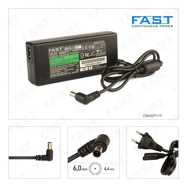 CMADP141 19.5V 2A 6.0*4.4mm Sony Notebook Adaptör