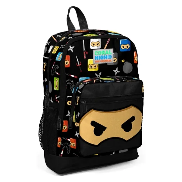 Coral High 23473 Ninja Desenli 4 Bölmeli Okul Sırt Çantası