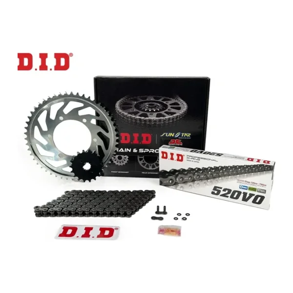 Dıd Zincir Dişli Seti Husqvarna Fe 501 Cc 2014-2015 / Zincir : Dıd-520 Orıng-118 / Dişli: Sunstar 14t-52t