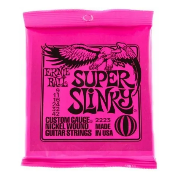 Ernie Ball P02223 Super Slinky 09-42 Elektro Gitar Teli