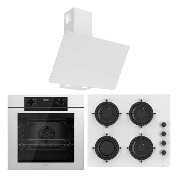 Ferre FryArt Artline QEP63CB - CS206-FA - D078-SA 7 Prog. Dijital Turbo Ank. Set - Beyaz