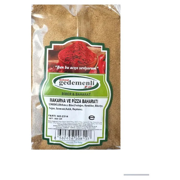 Gedemenli MAKARNA VE PİZZA BAHARATI 500 GR