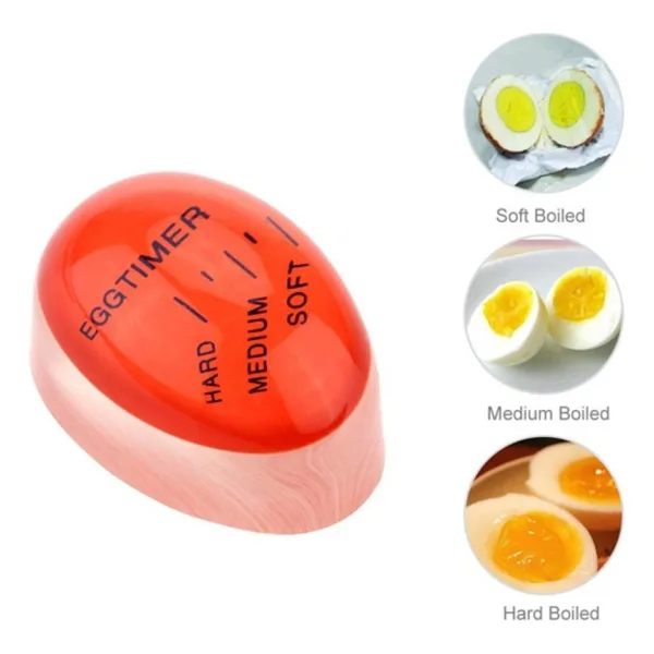 Herfie Yumurta Zamanlayıcı Kıvam Ayarlayıcı Pişirici - Standart - Renkli
